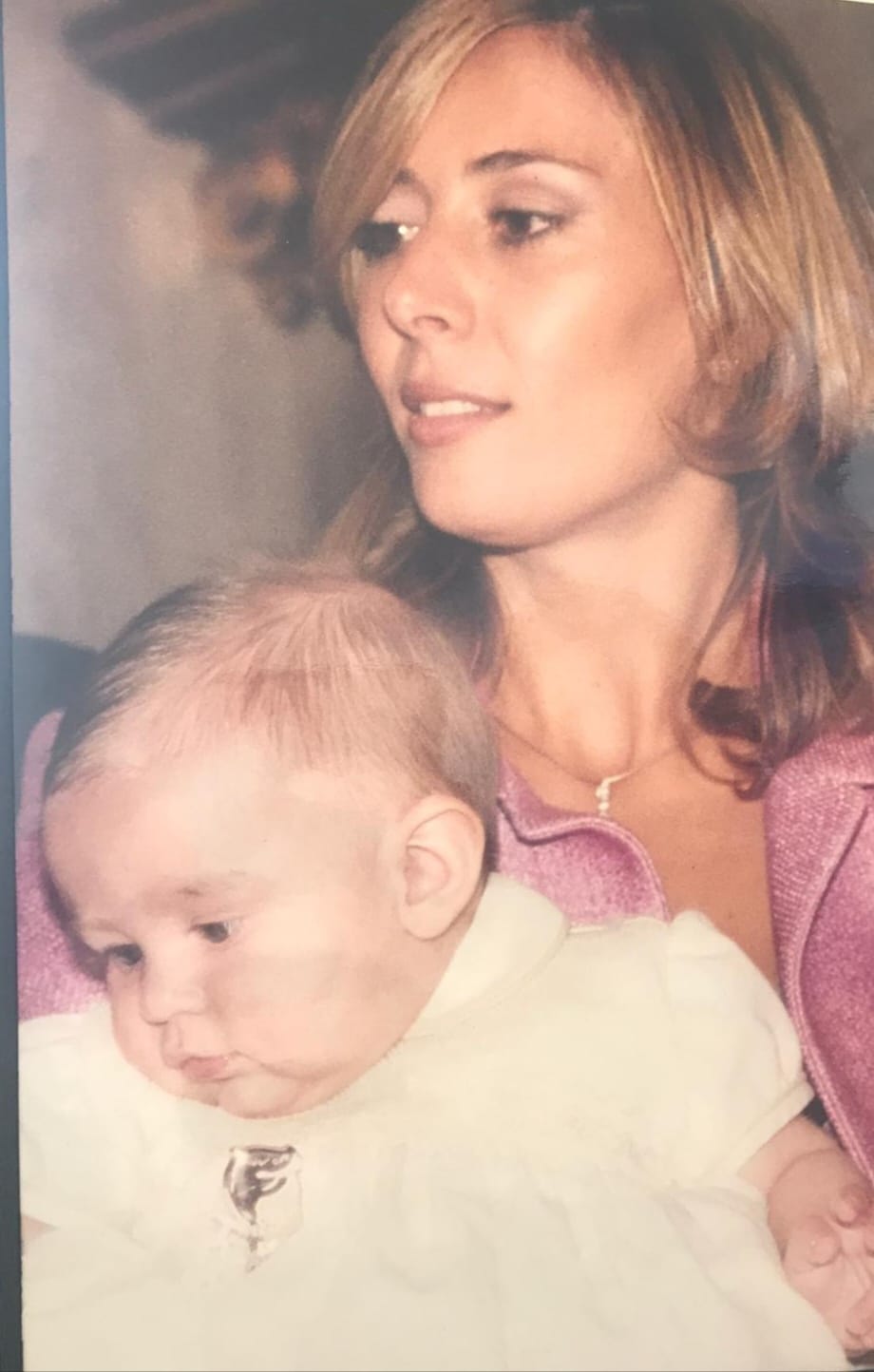 María con Claudia y bebé